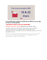 Elections Municipales 2026